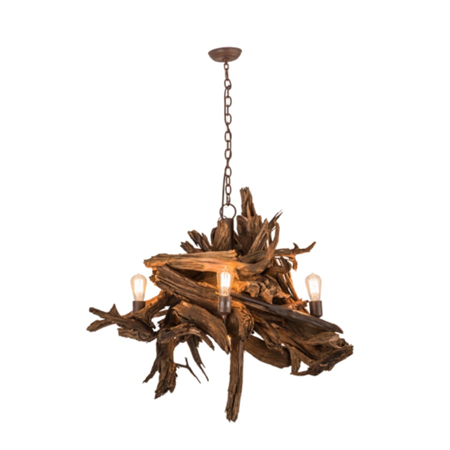 Meyda Tiffany Driftwood 6 Light 40" Wide Abstract Chandelier