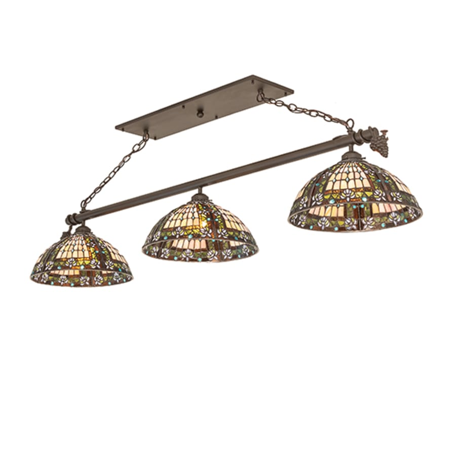 Meyda Tiffany 3 Light 66" Wide Linear Pendant