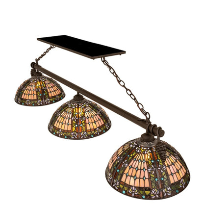 Meyda Tiffany 3 Light 66" Wide Linear Pendant