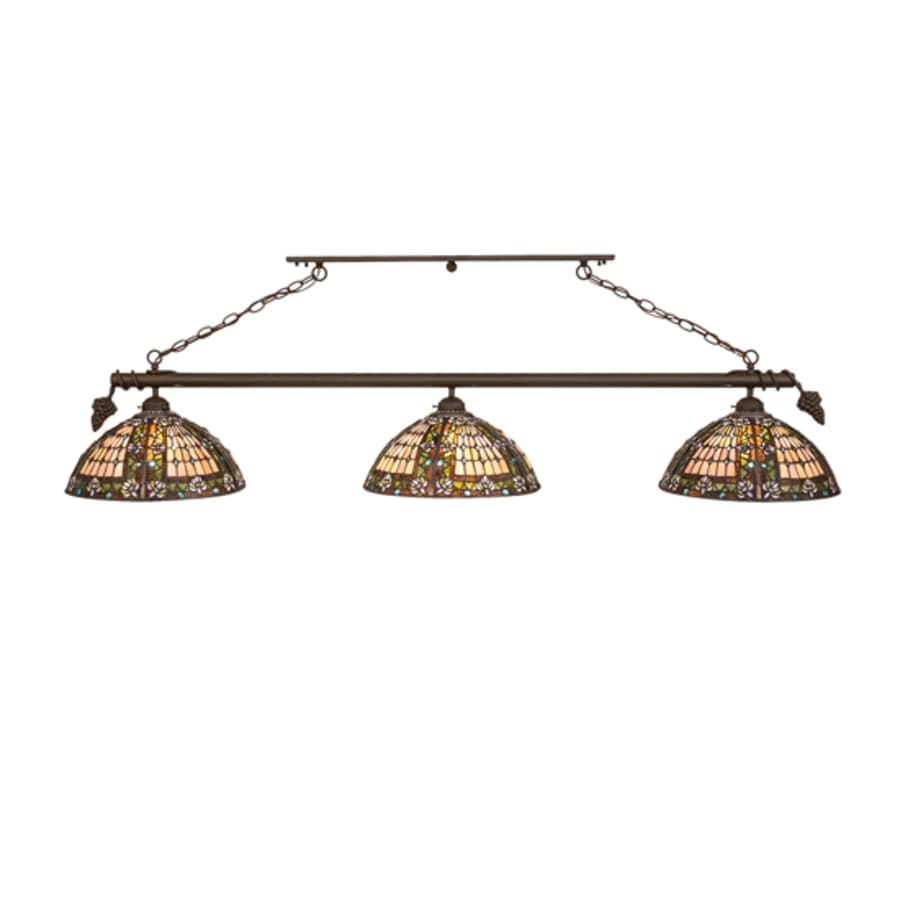 Meyda Tiffany 3 Light 66" Wide Linear Pendant