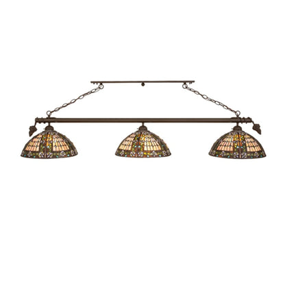 Meyda Tiffany 3 Light 66" Wide Linear Pendant