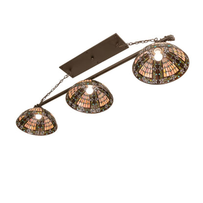 Meyda Tiffany 3 Light 66" Wide Linear Pendant