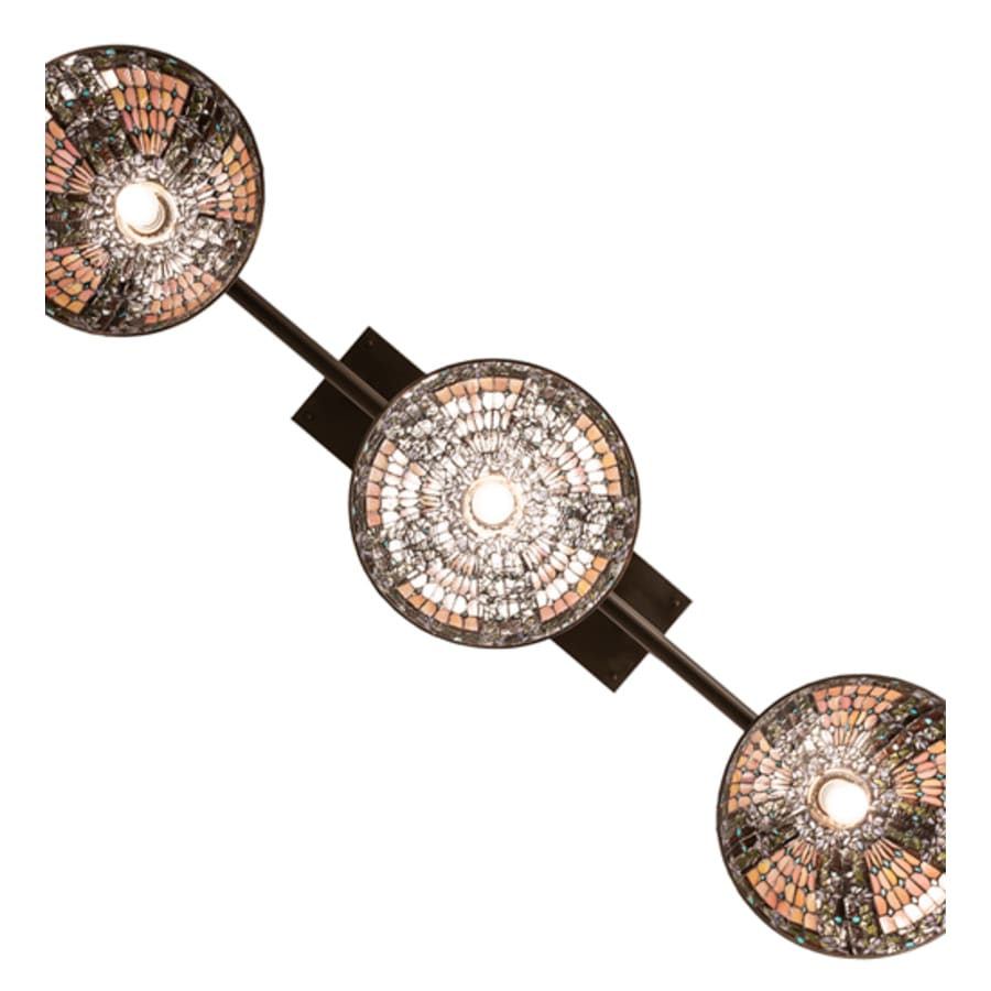 Meyda Tiffany 3 Light 66" Wide Linear Pendant