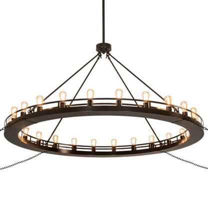 Meyda Tiffany Barbury 24 Light 72" Wide Ring Chandelier