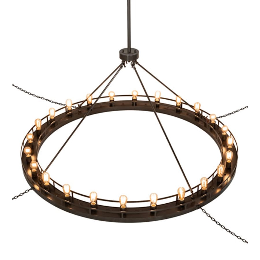 Meyda Tiffany Barbury 24 Light 72" Wide Ring Chandelier