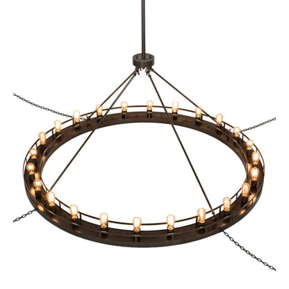 Meyda Tiffany Barbury 24 Light 72" Wide Ring Chandelier