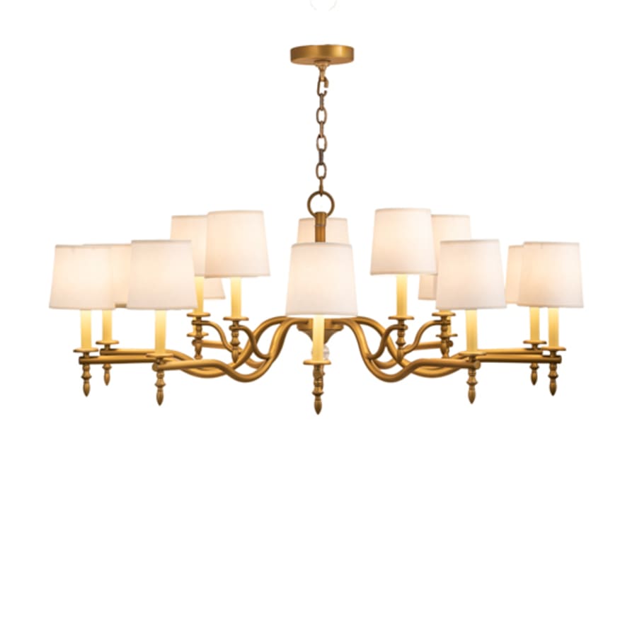 Meyda Tiffany Toby 15 Light 52" Wide Chandelier