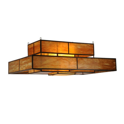Meyda Tiffany Fellowship 8 Light 72" Wide Flush Mount Ceiling Fixture