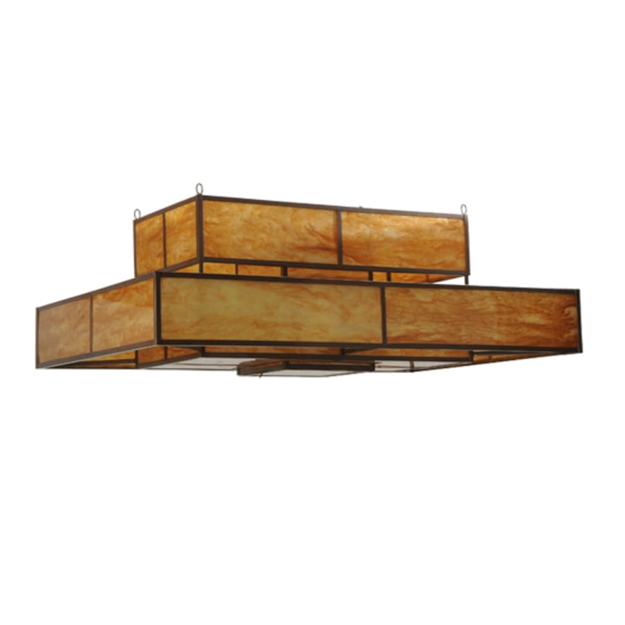 Meyda Tiffany Fellowship 8 Light 72" Wide Flush Mount Ceiling Fixture