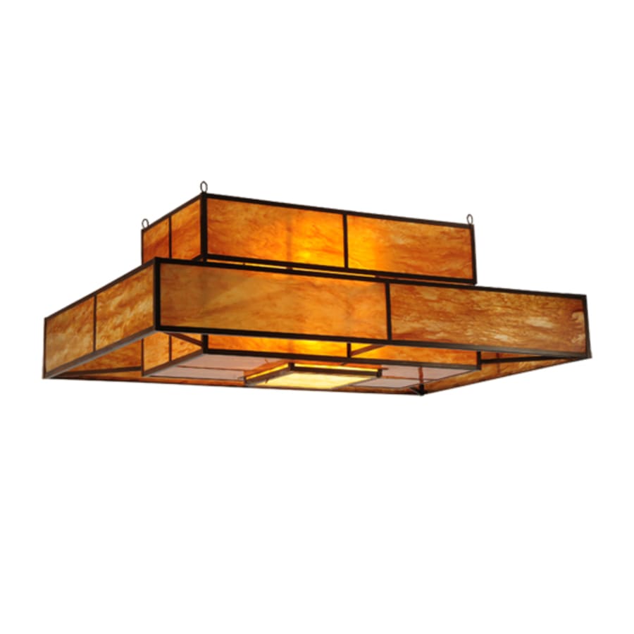 Meyda Tiffany Fellowship 8 Light 72" Wide Flush Mount Ceiling Fixture