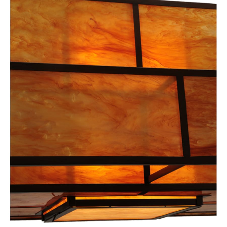 Meyda Tiffany Fellowship 8 Light 72" Wide Flush Mount Ceiling Fixture