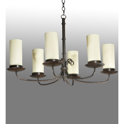 Meyda Tiffany Long Atria 6 Light 28" Wide Chandelier