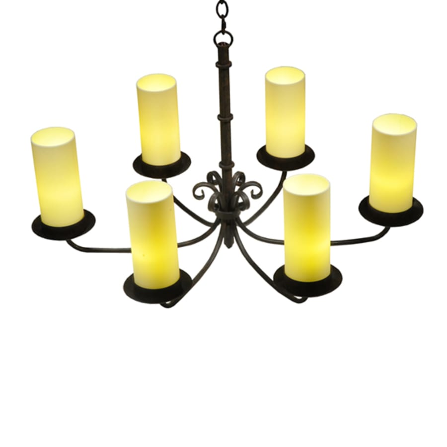 Meyda Tiffany Long Atria 6 Light 28" Wide Chandelier