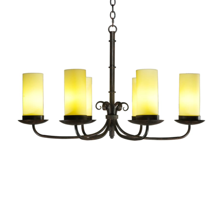 Meyda Tiffany Long Atria 6 Light 28" Wide Chandelier