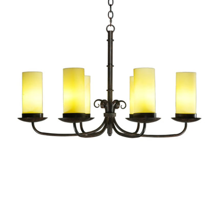 Meyda Tiffany Long Atria 6 Light 28" Wide Chandelier