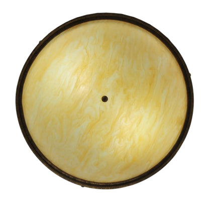 Meyda Tiffany Dionne 3 Light 30" Wide Semi-Flush Bowl Ceiling Fixture - Pompeii Gold Finish