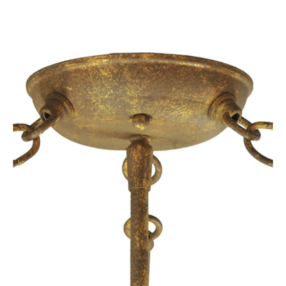 Meyda Tiffany Dionne 3 Light 30" Wide Semi-Flush Bowl Ceiling Fixture - Pompeii Gold Finish