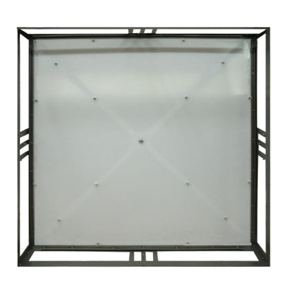 Meyda Tiffany Whitewing 4 Light 36" Wide Flush Mount Square Ceiling Fixture - Blackened Pewter Finish - Medium Bulb Base