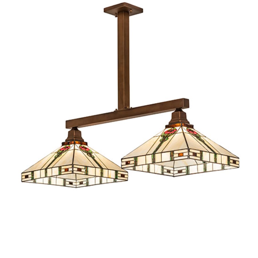 Meyda Tiffany 2 Light 39" Wide Linear Pendant