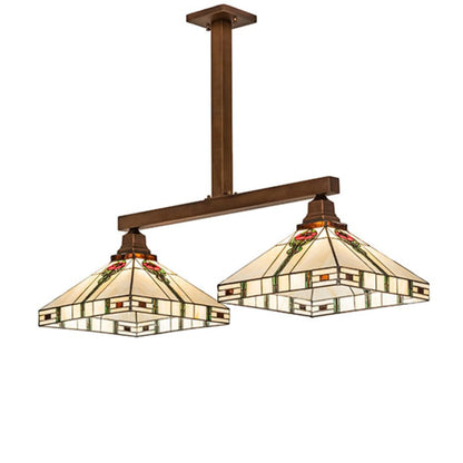 Meyda Tiffany 2 Light 39" Wide Linear Pendant