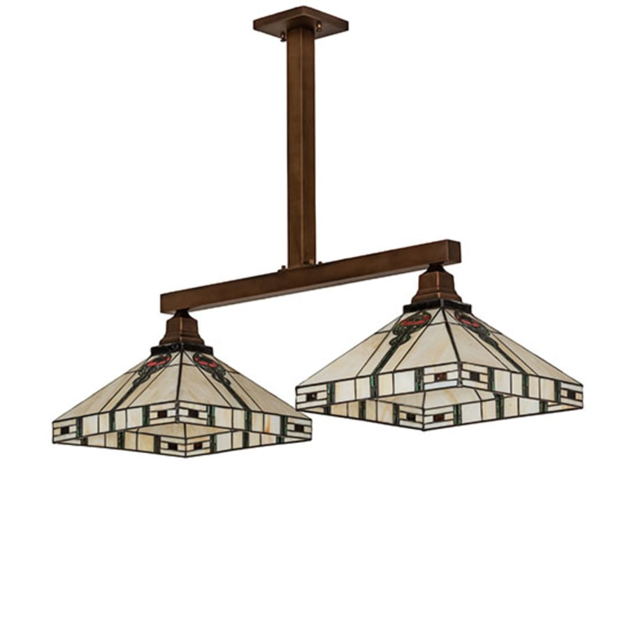 Meyda Tiffany 2 Light 39" Wide Linear Pendant