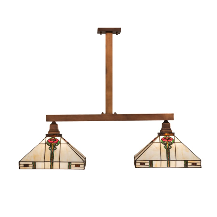 Meyda Tiffany 2 Light 39" Wide Linear Pendant