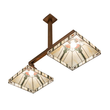 Meyda Tiffany 2 Light 39" Wide Linear Pendant
