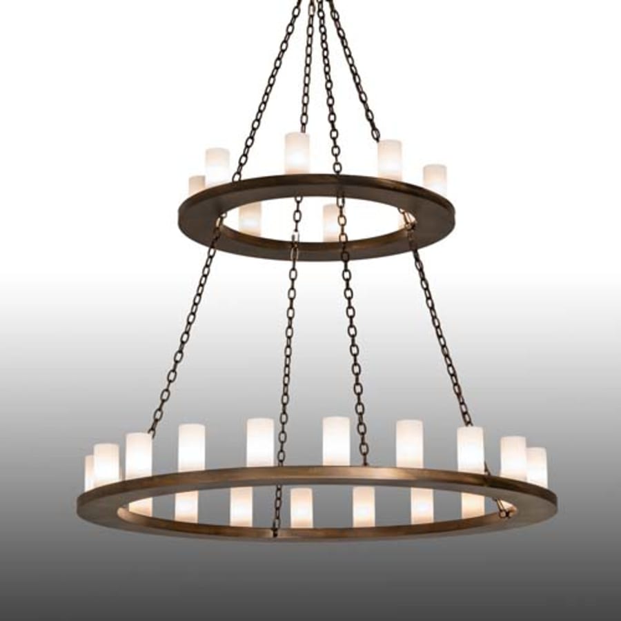 Meyda Tiffany Loxley 28 Light 60" Wide Ring Chandelier