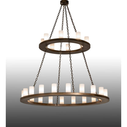 Meyda Tiffany Loxley 28 Light 60" Wide Ring Chandelier