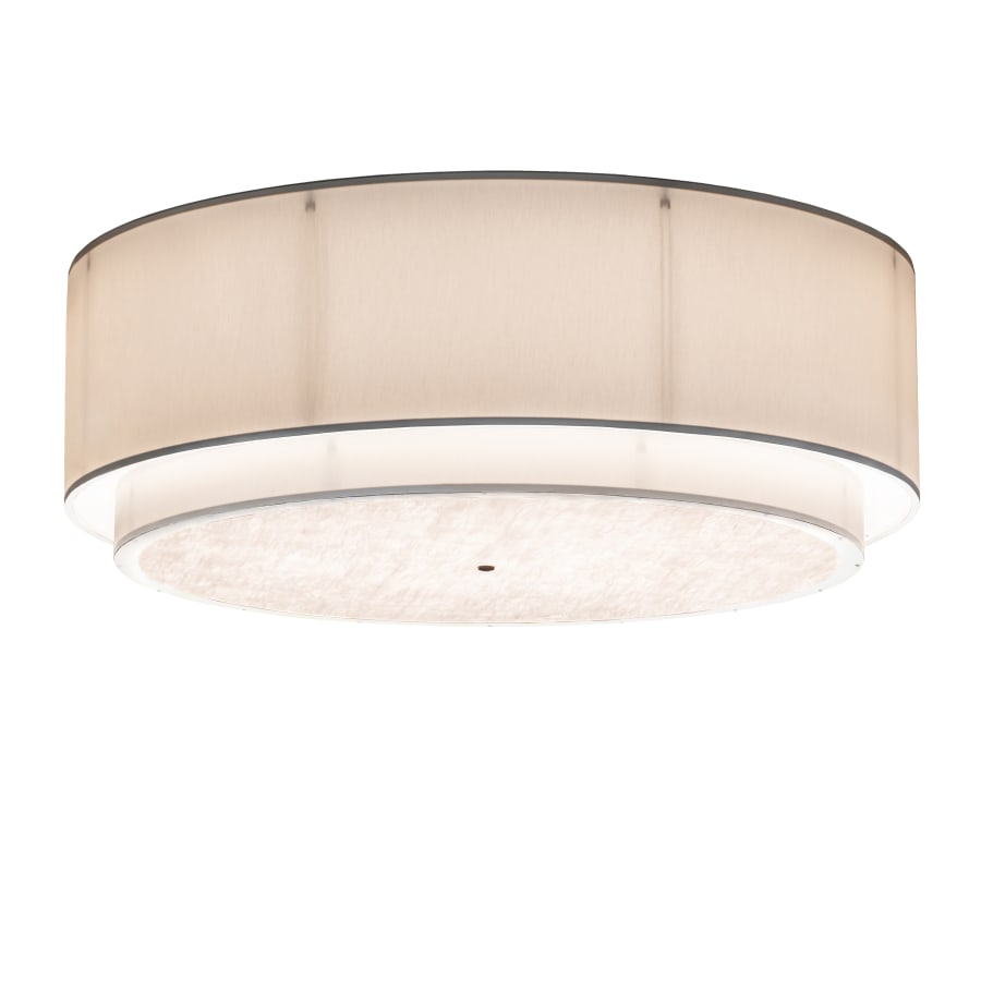 Meyda Tiffany Cilindro 72" Wide LED Flush Mount Drum Ceiling Fixture with Fabric Shade