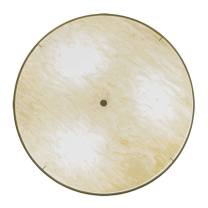 Meyda Tiffany Cilindro 3 Light 36" Wide Semi-Flush Drum Ceiling Fixture with Honey Shade - Nickel Finish