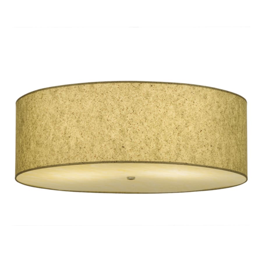 Meyda Tiffany Cilindro 3 Light 36" Wide Semi-Flush Drum Ceiling Fixture - Natural Aluminum Finish