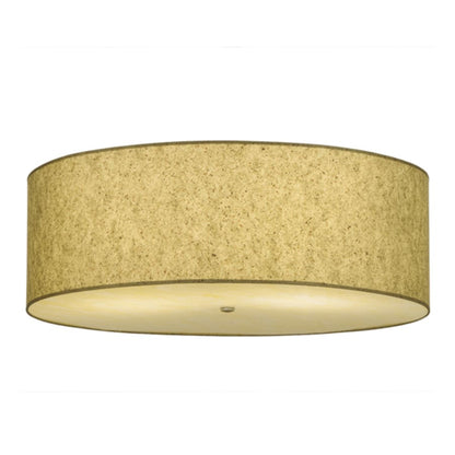 Meyda Tiffany Cilindro 3 Light 36" Wide Semi-Flush Drum Ceiling Fixture - Natural Aluminum Finish