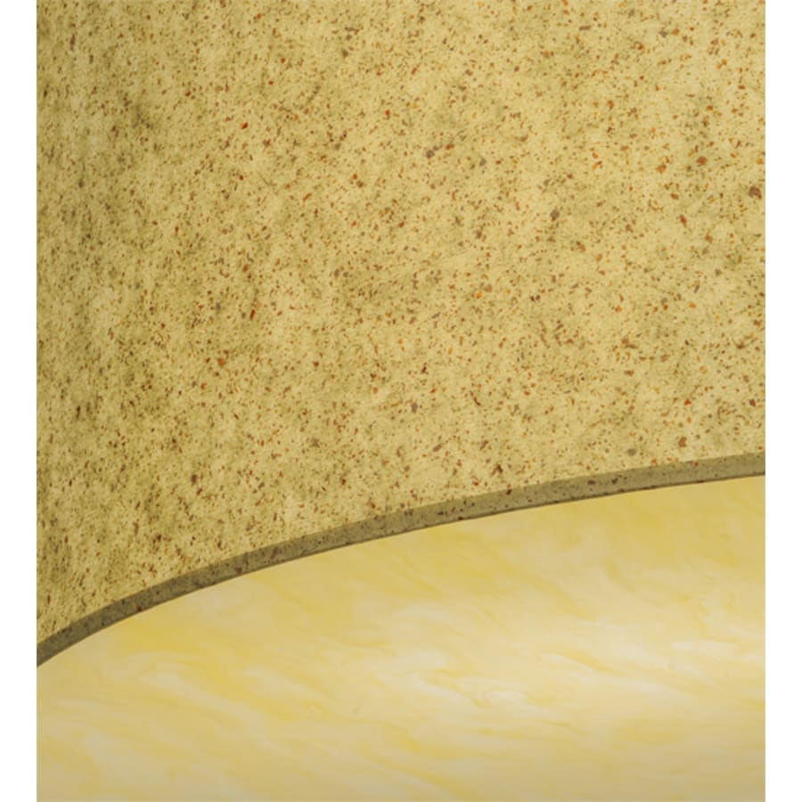 Meyda Tiffany Cilindro 3 Light 36" Wide Semi-Flush Drum Ceiling Fixture - Natural Aluminum Finish