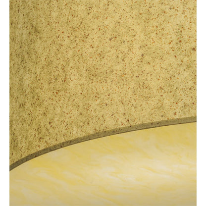 Meyda Tiffany Cilindro 3 Light 36" Wide Semi-Flush Drum Ceiling Fixture - Natural Aluminum Finish