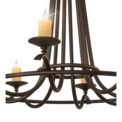 Meyda Tiffany Octavia 8 Light 48" Wide Taper Candle Style Chandelier