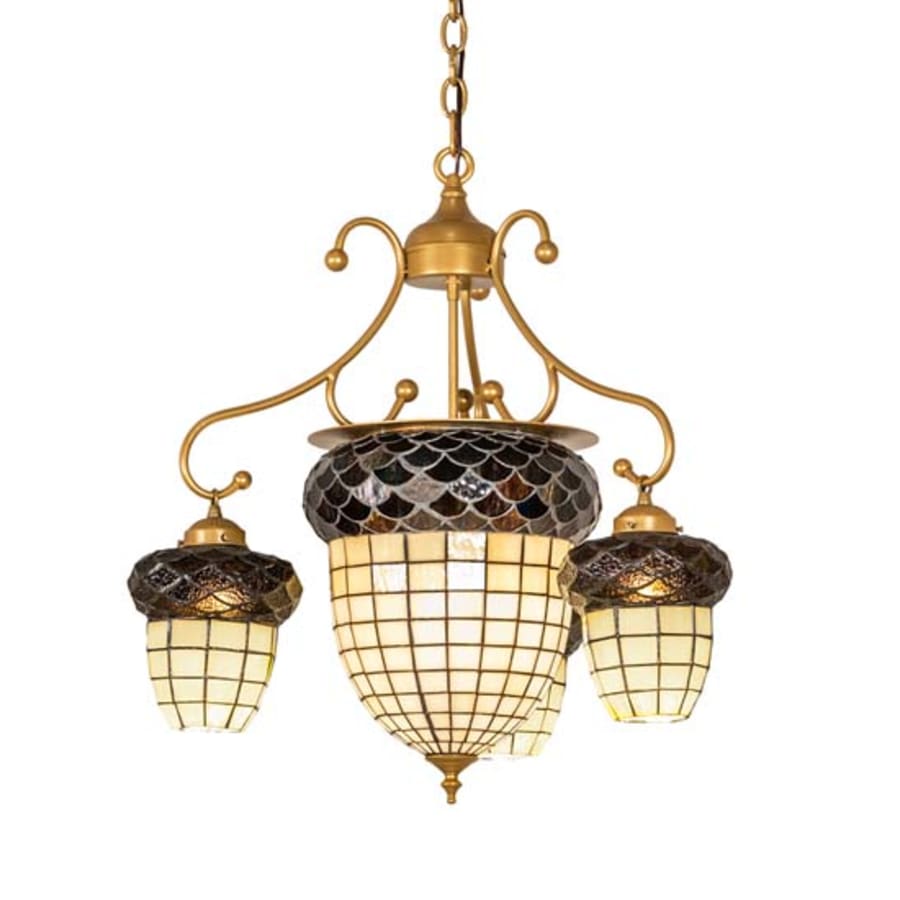 Meyda Tiffany Acorn 4 Light 28" Wide Chandelier