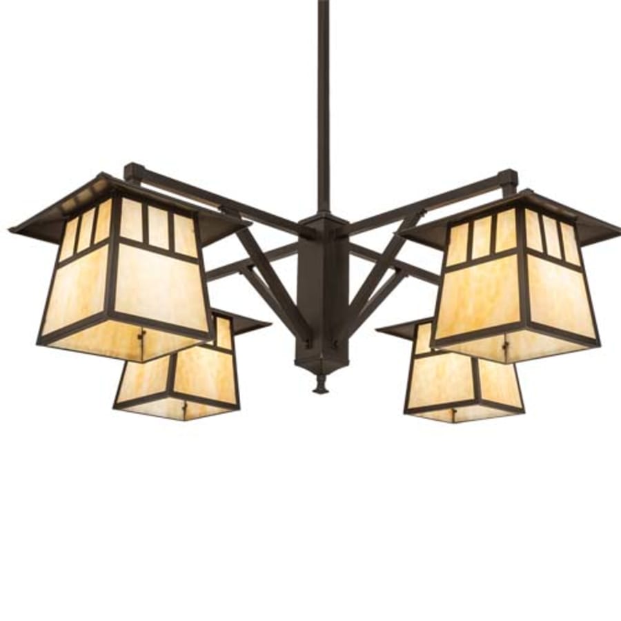 Meyda Tiffany Stillwater 4 Light 47" Wide Chandelier