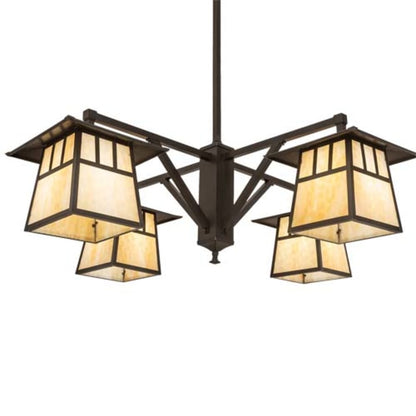 Meyda Tiffany Stillwater 4 Light 47" Wide Chandelier