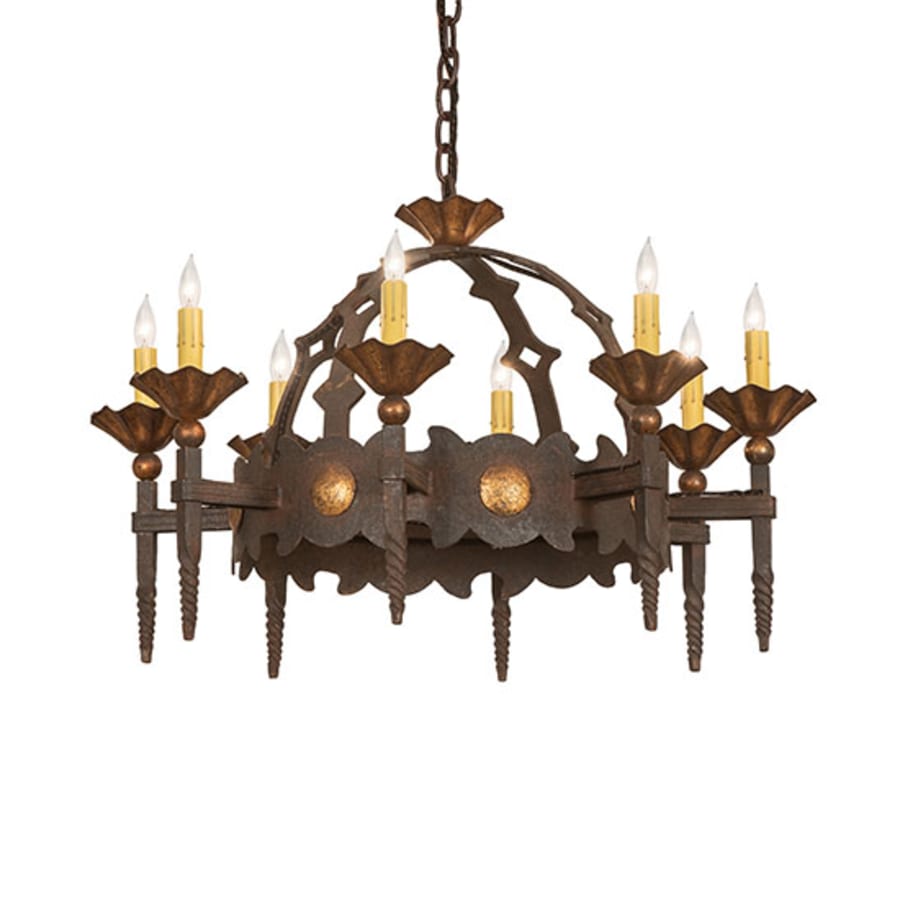 Meyda Tiffany Antibes 8 Light 28" Wide Taper Candle Style Chandelier