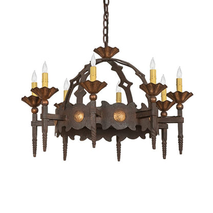 Meyda Tiffany Antibes 8 Light 28" Wide Taper Candle Style Chandelier
