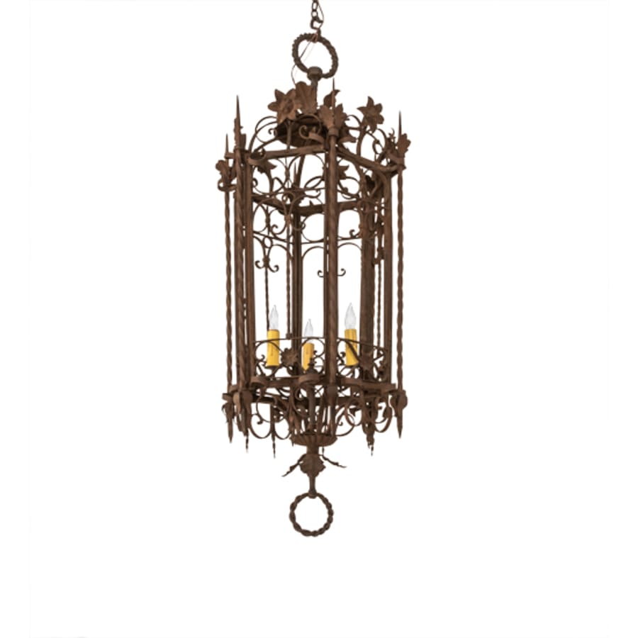 Meyda Tiffany Gordes 3 Light 28" Wide Candle Style Chandelier