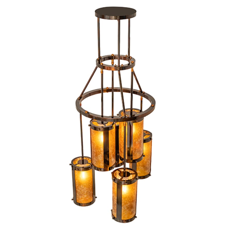 Meyda Tiffany Cartier 6 Light 24" Wide Ring Chandelier