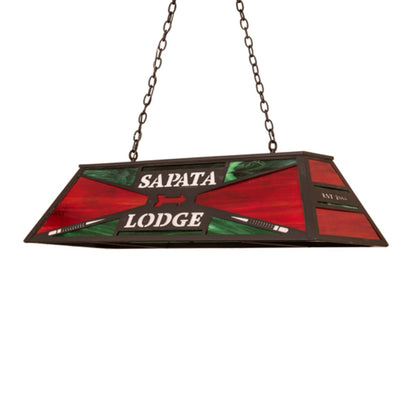Meyda Tiffany 6 Light 48" Wide Billiard Linear Pendant