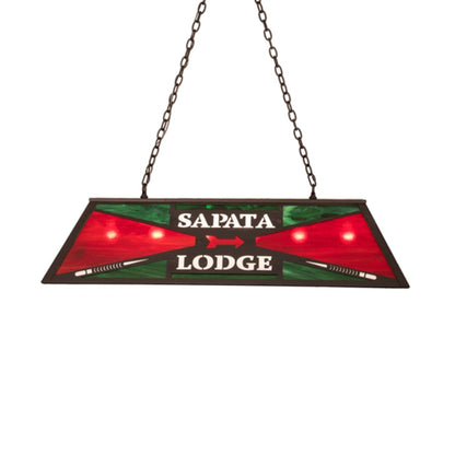 Meyda Tiffany 6 Light 48" Wide Billiard Linear Pendant