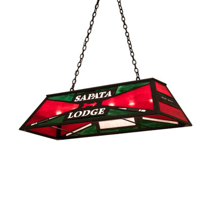 Meyda Tiffany 6 Light 48" Wide Billiard Linear Pendant