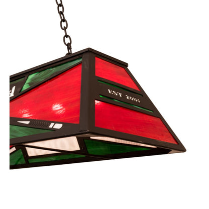 Meyda Tiffany 6 Light 48" Wide Billiard Linear Pendant