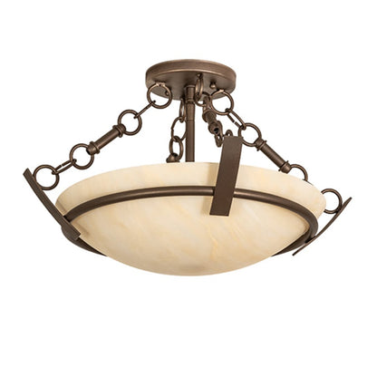Meyda Tiffany Covina 2 Light 18" Wide Semi-Flush Bowl Ceiling Fixture