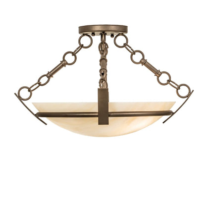Meyda Tiffany Covina 2 Light 18" Wide Semi-Flush Bowl Ceiling Fixture