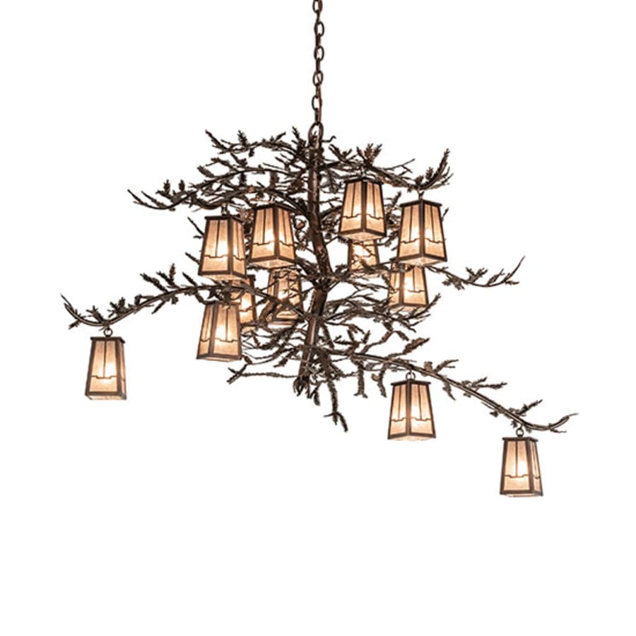 Meyda Tiffany Pine Branch 12 Light 52" Wide Chandelier